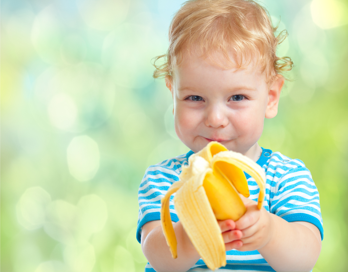 Child Eating Banana